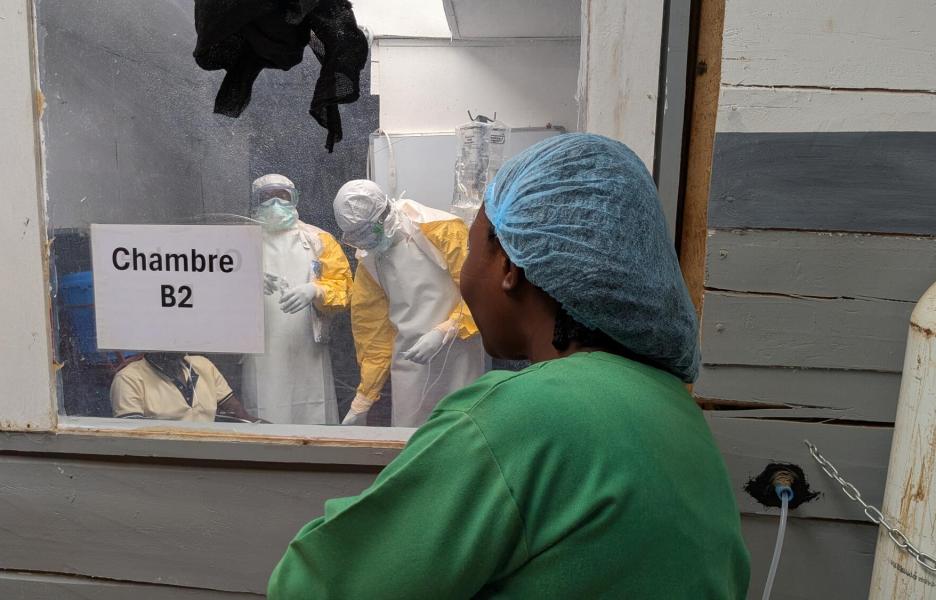 Centro de tratamiento de ébola de Kitatumba, Butembo, RDC.