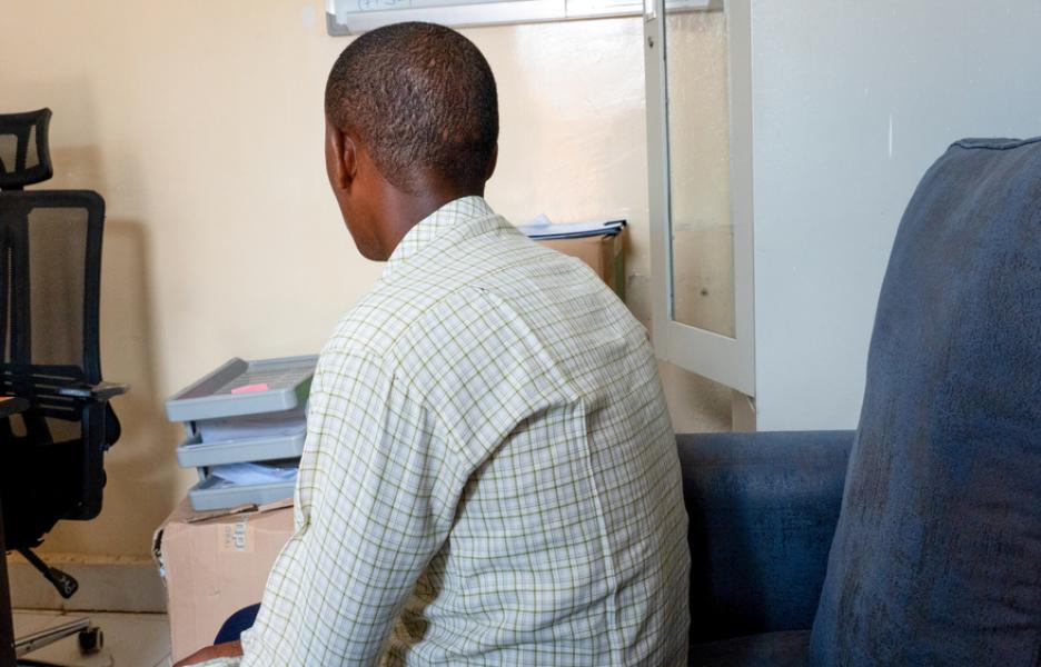 Mahad*, paciente de salud mental en Baidoa.