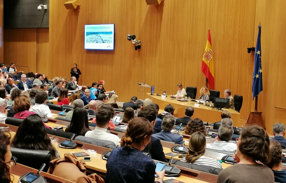 Sesión organizada por MSF en la sala Ernest Lluch del Congreso de los Diputados