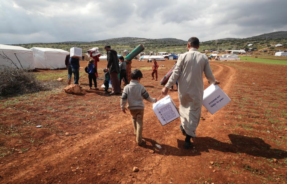 Distribución en Idlib, Siria Distribución en Idlib, Siria