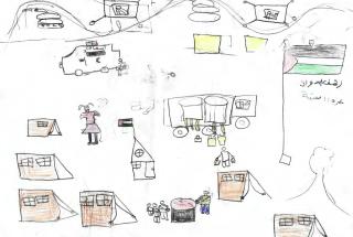 Gaza: los dibujos HABLAN - dibujo de Rahaf