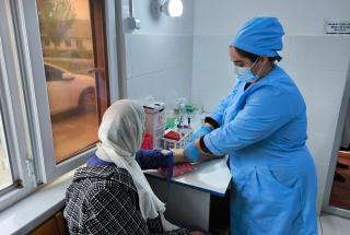 Proyecto de tuberculosis de MSF en Zulob, Tayikistán.