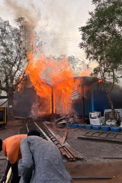 Hospital de MSF en Old Fangak, Sudán del Sur, tras ser bombardeado deliberadamente el 3 de mayo de 2025.