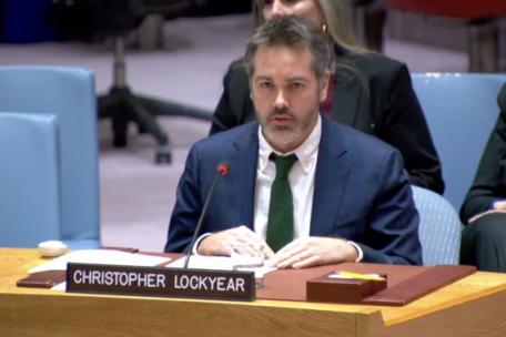  El Secretario General de MSF, Christopher Lockyear, en su intervención ante el Consejo de Seguridad de la ONU.