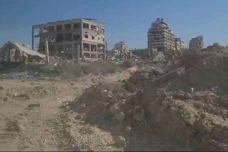 Captura de vídeo grabado en el acceso a la Ciudad de Gaza el 25 de noviembre