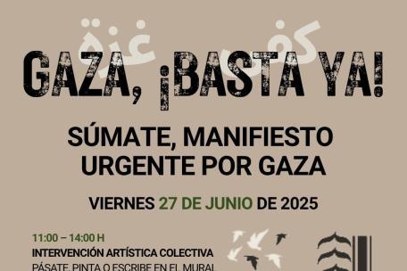 Acción Gaza, ¡basta ya!