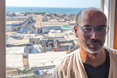 Ramiro García Catungal, coordinador de MSF en el hospital Nasser, sur de Gaza