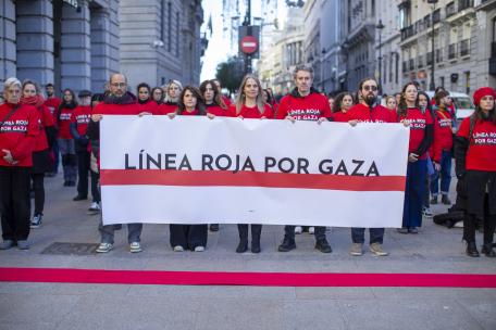 Línea Roja por Gaza, en Madrid, el 27 de noviembre de 2025.