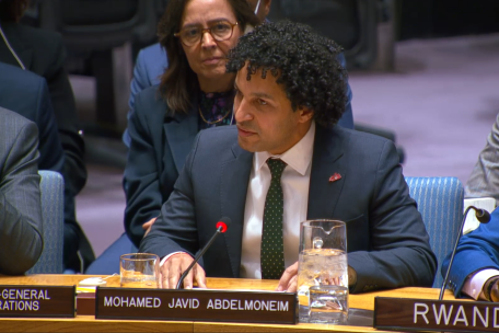 Javid Abdelmoneim, presidente internacional de Médicos Sin Fronteras (MSF), en el Consejo de Seguridad de las Naciones Unidas