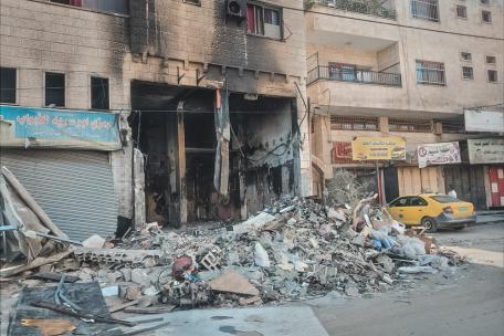 Destrucción en Jenín, Cisjordania, tras una incursión israelí el 1 de noviembre.