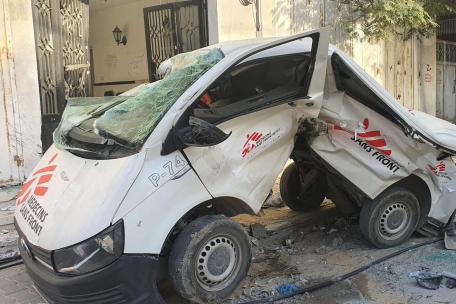 Convoy de MSF atacado en Gaza, el 20 de noviembre de 2023