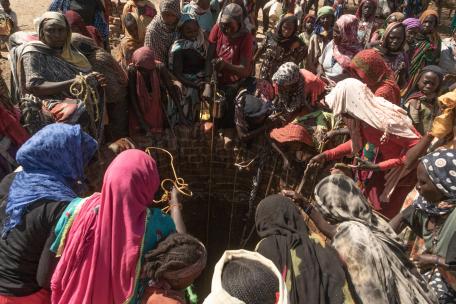 Pozo cerca de Goz Aschiye, Chad.