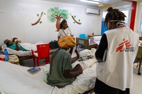 Hospital de MSF en Tabarre, Puerto Príncipe. 1 de marzo de 2024.