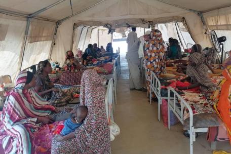 Hospital de MSF en Zamzam, Sudán.