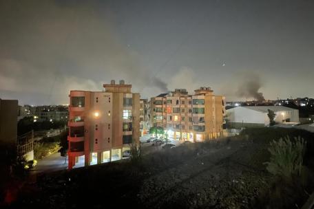 Bombardeos desde el aire en el sur de Beirut