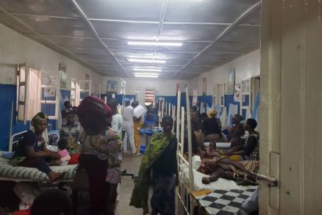 Llegada de desplazados al hospital de Masisi, 9 de enero 2025