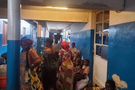 Afluencia de desplazados al hospital general de referencia de Masisi