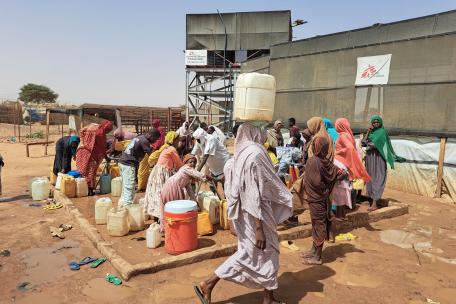 Watsan activities in Adré