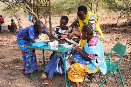 Respuesta al sarampión en Baringo, Kenia