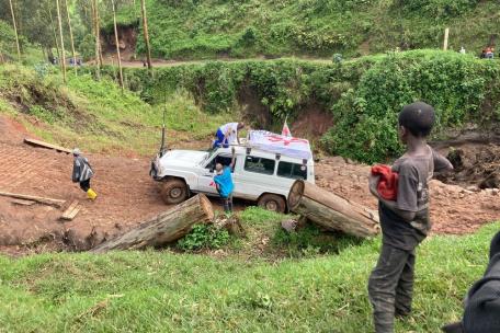 Vacunación de sarampión en Masisi, Kivu Norte, RDC