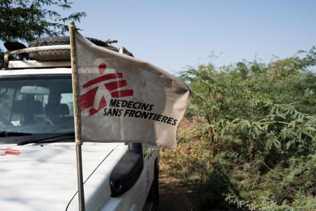 Vehículo de MSF en Afar, Etiopía