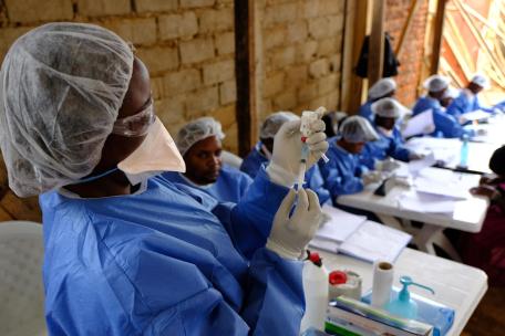 Centro de tratamiento de ébola en Beni, RDC