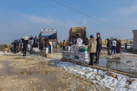 Actividades MSF para mitigar las consecuencias del invierno en Siria