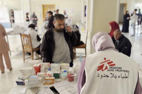 Clínica móvil de MSF en Saida, Líbano. 