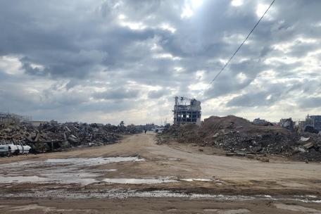 Panorámica de Bureij, en el centro de la Franja de Gaza. 