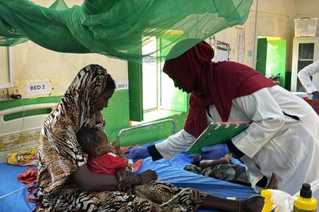 Unidad de pediatría del hospital de Zalingei, Sudán.