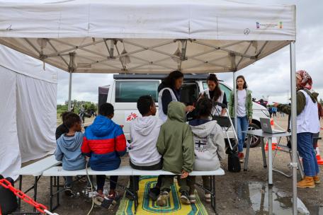 Proyecto MSF en la zona de Dunkerque centrado en mujeres migrantes.