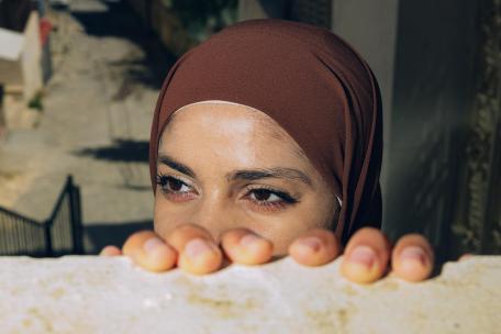 Mariam, una de nuestras pacientes en el campo de refugiados de Nur Shams