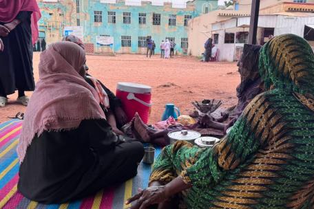 Un grupo de mujeres en uno de los mayores campos de desplazados de El Obeid. Julio 2026. 