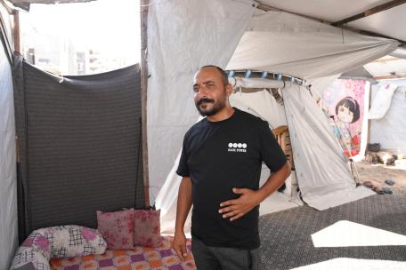 Ashraf Afifi, operador de radio de MSF, herido por las fuerzas israelíes