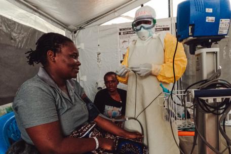Centro de Tratamiento de Ébola de Elykia, en Bunia, RDC