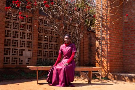 Rosemary Namphande, paciente de cáncer de cuello uterino.