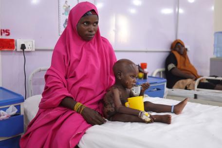 Centro de alimentación terapéutica en Katsina, Nigeria.