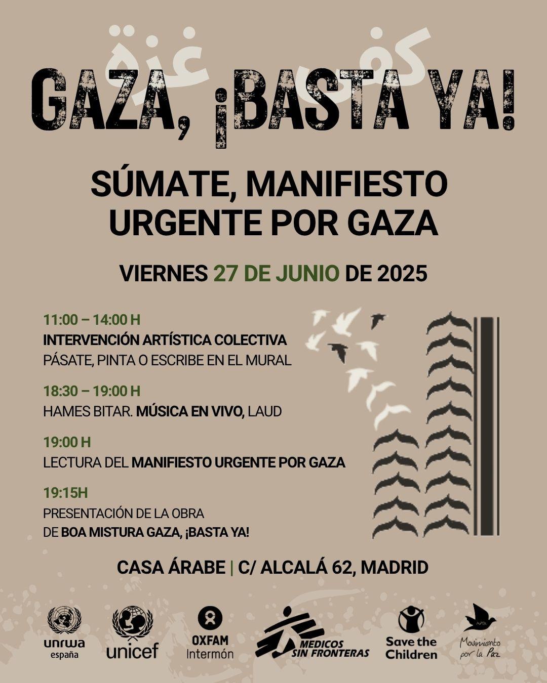 Acción Gaza, ¡basta ya!