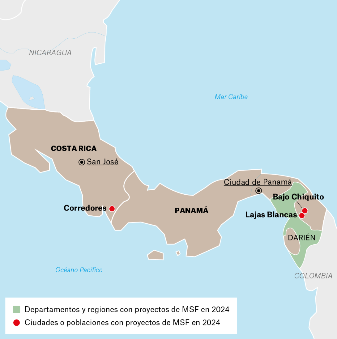 Proyectos de MSF en Panamá y Costa Rica en 2024