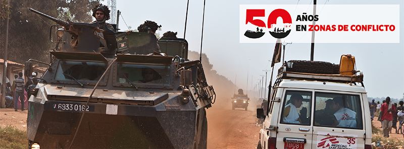 MSF: 50 años en zonas de conflicto