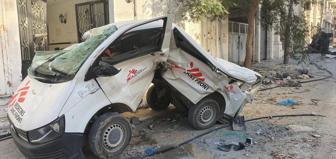 Convoy de MSF atacado en Gaza, el 20 de noviembre de 2023