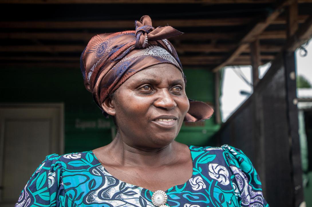 Henriette Mbitse, voluntaria de salud comunitaria