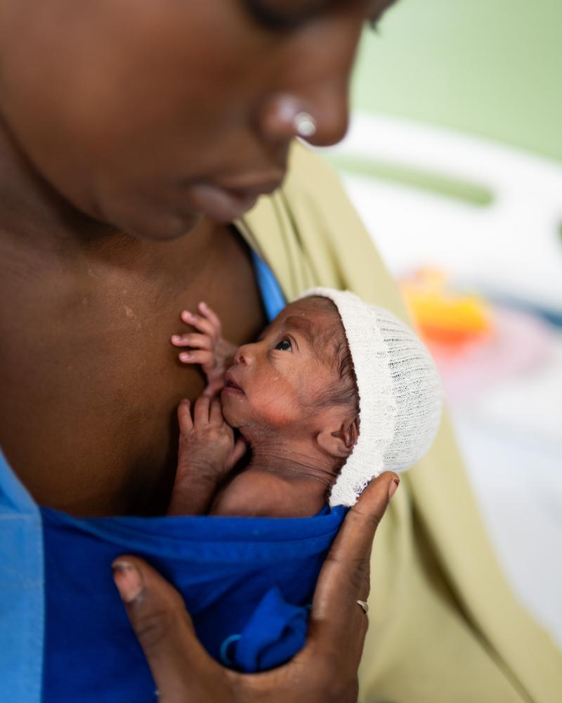 Cuidado de bebés prematuros en Maiduguri 