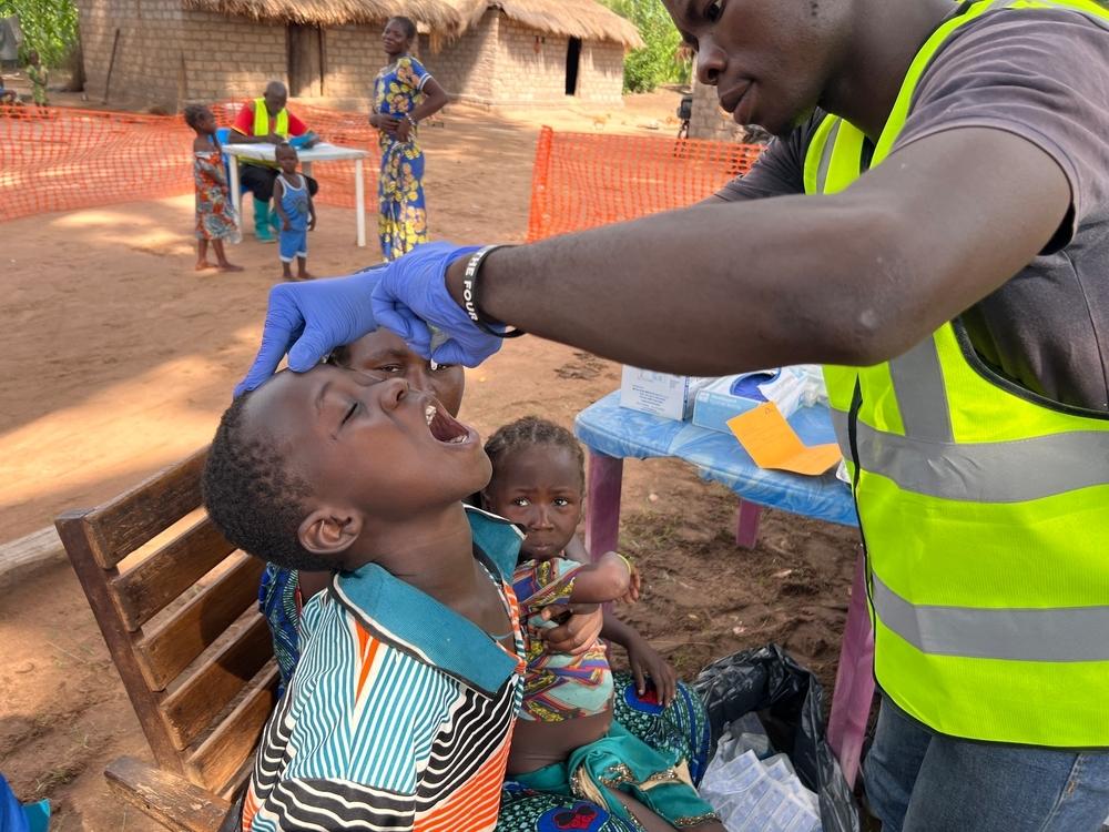 Vacunación contra la polio en Mala, República Centroafricana.
