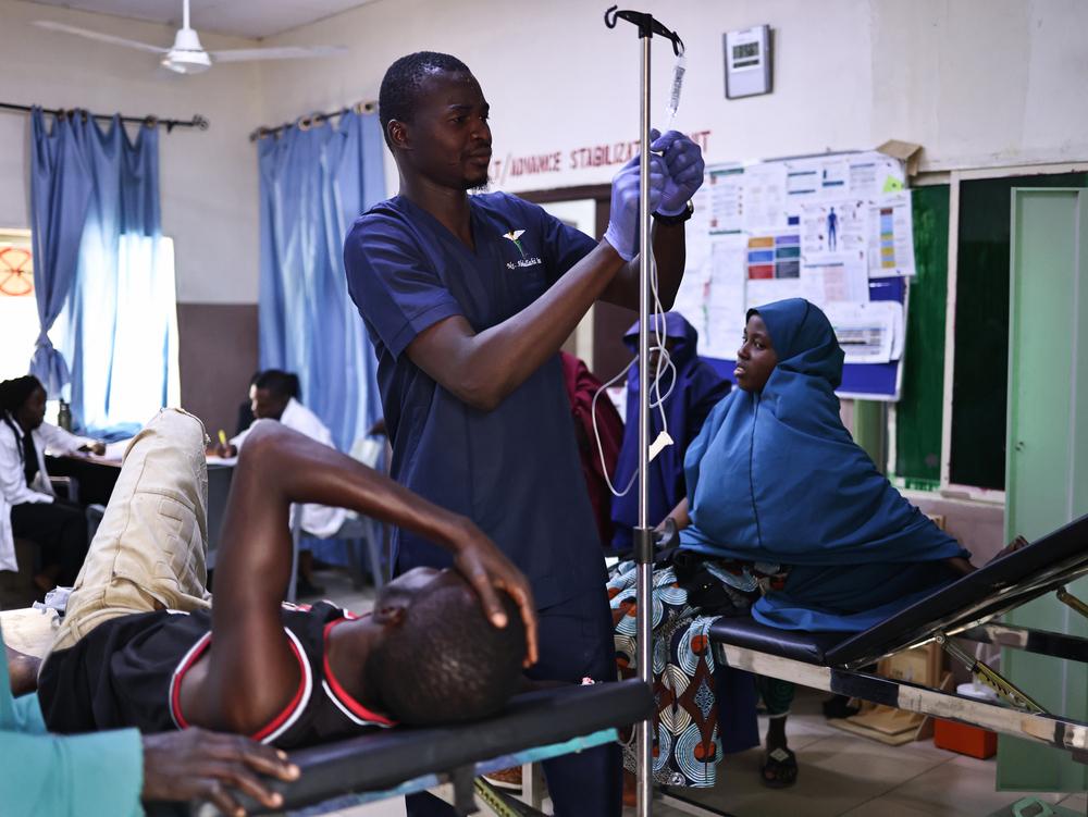 Actividades médicas en Gwoza, Nigeria.