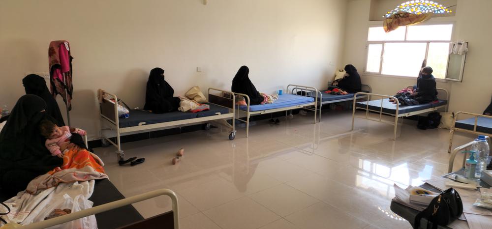 Pacientes del Centro de Alimentación Terapéutica Intensiva del Hospital de Rada'a. Provincia de Al-Bayda, Yemen.