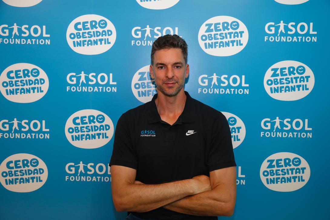 Pau Gasol en un acto de la Gasol Foundation, que fundó con su hermano Marc Pau Gasol en un acto de la Gasol Foundation, que fundó con su hermano Marc