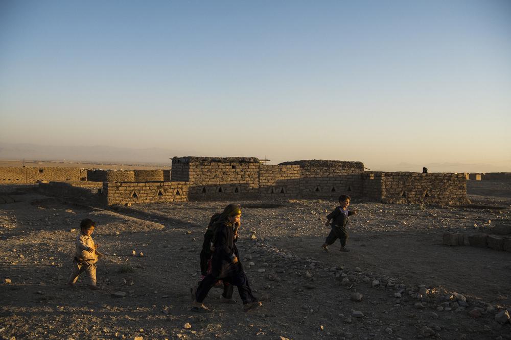 Asentamiento informal de personas desplazadas de Shahrak-e Sabz, a las afueras de Herat. Agosto de 2019.