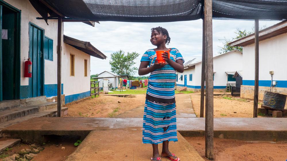 Drucille, de 9 años, diabética, en Paua, República Centroafricana Drucille, de 9 años, diabética, en Paua, República Centroafricana