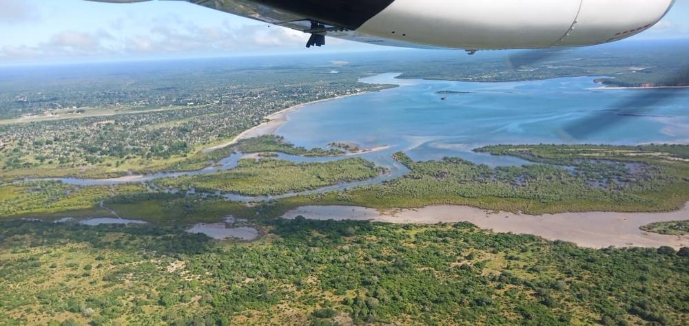 Vista de Mocímboa da Praia, localidad en la provincia de Cabo Delgado, Mozambique.